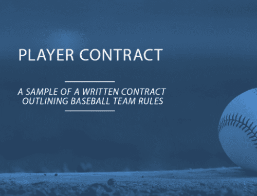 Youth Baseball Player Contract [Sample]
